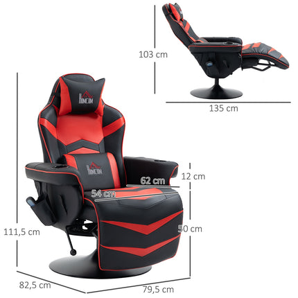 Ergonomischer Relaxsessel, Kunstleder, Massagefunktion