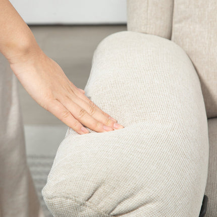 Beiger Relaxsessel mit Taschenfederkern, 150 kg Tragkraft