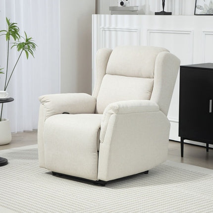 Beiger Relaxsessel mit Taschenfederkern, 150 kg Tragkraft