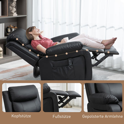 Massagesessel mit Schaukel- und 8-Punkt-Vibrationsfunktion