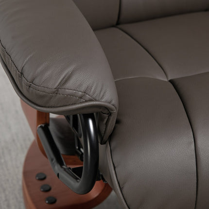 Liege-TV-Sessel aus Kunstleder, drehbar, Braun, 150 kg Tragkraft