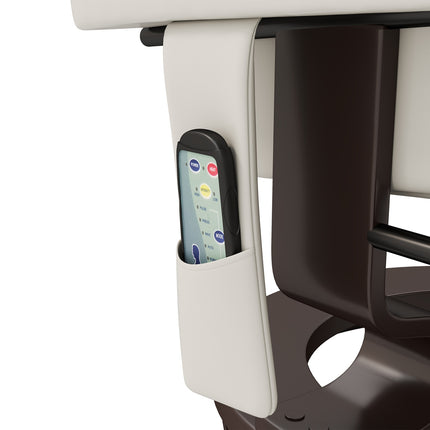 Fauteuil de relaxation avec repose-pieds, fauteuil TV électrique avec fonction inclinable, fauteuil de massage pivotant avec télécommande, poche latérale, pour salon, simili cuir, blanc crème