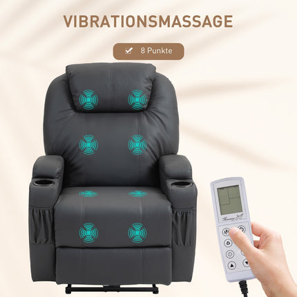 Elektrischer Massagesessel mit Getränkehalter