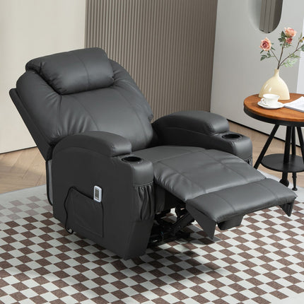 Elektrischer Massagesessel mit Getränkehalter