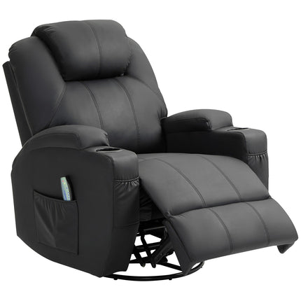 Electric recliner with massage and rocking function
