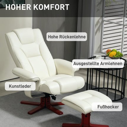 Liege mit Schaukel- und Liegefunktion, Creme