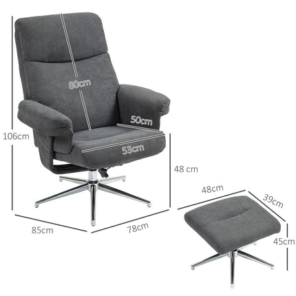Relax-Sesselgarnitur, Samtoptik, bis 150 kg, dunkelgrau