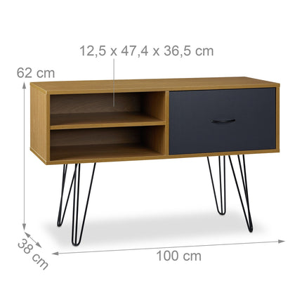 Relief table with storage