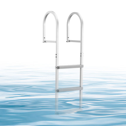Removable Dock Ladder, 3-Step Aluminum, 500 lb Capacity