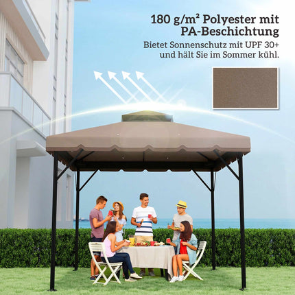 Náhradní střecha pro altán 3x3 m, polyester UPF 30+