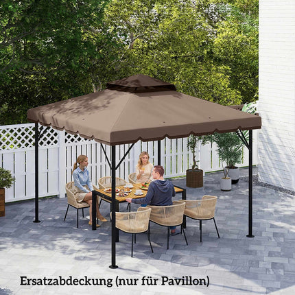 Náhradní střecha pro altán 3x3 m, polyester UPF 30+