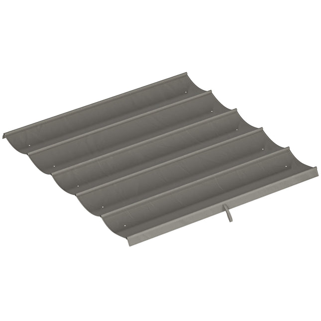 Ersatzdach für 3x3m Pergola, Hellgrau, Polyester