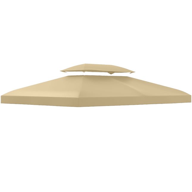 Ersatzdach für 3x4m Pavillon, wasserabweisend, Beige