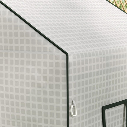 Film de remplacement PE avec protection UV, pour porte enroulable, fenêtre latérale, serre, serre à tomates, 140 x 73 x 190 cm, blanc