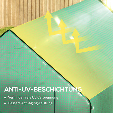 Gewächshausfolie aus PE, UV-Schutz, 140x213x190 cm