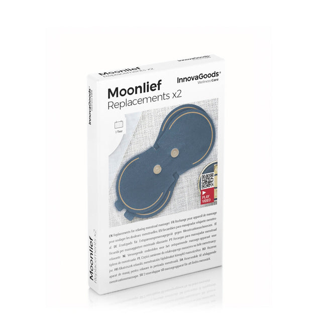 Ersatzpflaster für das entspannende Menstruationsmassagegerät Moonlief InnovaGoods (2er-Pack)