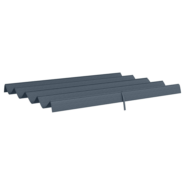 Pergola-Dach mit UV-Schutz, dunkelgrau, 3 x 2,5 m
