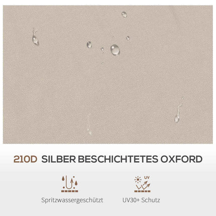Pavillondach Ersatz 3,25m, Kaffee-Polyester