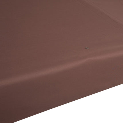 3x3M Kaffee-Ersatzdach für Metallpavillon - Polyester