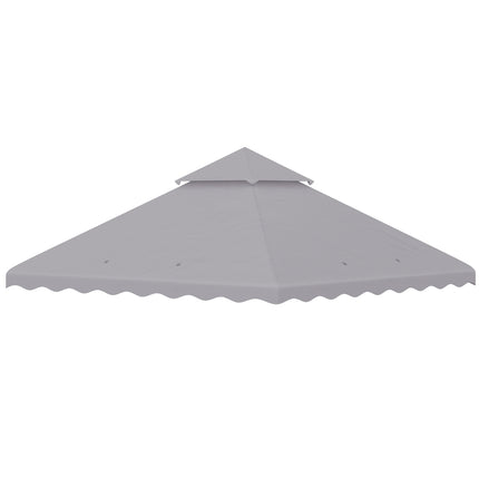 3x3 m Garden pavilion Replacement roof, light grey