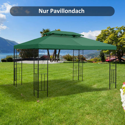 Ersatzdach für Pavillon, 3x4M Polyester, grün