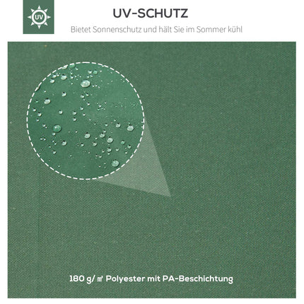 Ersatzdach für Pavillon, 3x4M Polyester, grün