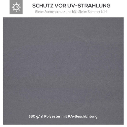 Replacement dark gray gazebo roof, 3x3M polyester cover