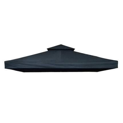 Vervangend Dakpaviljoen Voor Metalen Paviljoen Tuinpaviljoen Feesttent Tuintent Polyester 3X3M Houtskoolgrijs