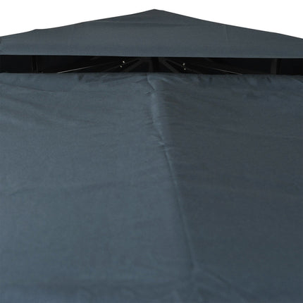 Vervangend Dakpaviljoen Voor Metalen Paviljoen Tuinpaviljoen Feesttent Tuintent Polyester 3X3M Houtskoolgrijs
