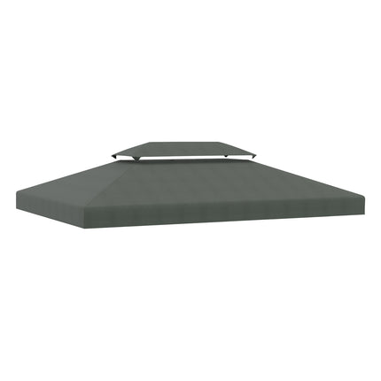 Dunkelgraues 3x4M Polyester-Dachersatz für Pavillon