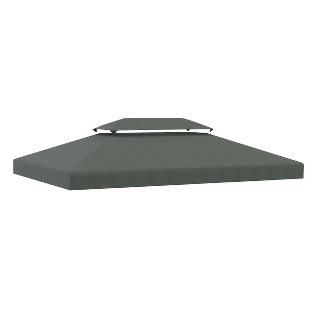 Dunkelgraues 3x4M Polyester-Dachersatz für Pavillon