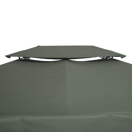 Dunkelgraues 3x4M Polyester-Dachersatz für Pavillon