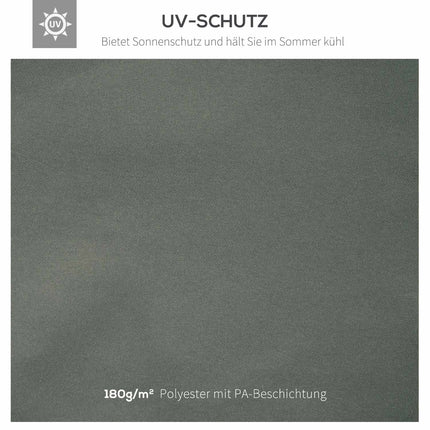 Dunkelgraues 3x4M Polyester-Dachersatz für Pavillon