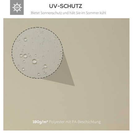 Cremeweißes Polyesterdach für 4x3M Metallpavillon