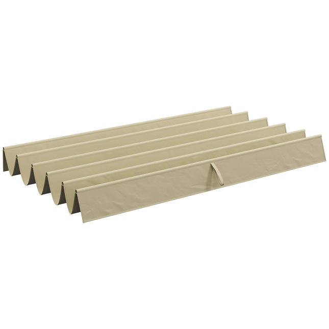 Wasserdichter 3x3m Pergola-Dachersatz, beiges Verdeck