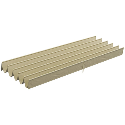 Wasserdichtes, ausfahrbares Pergola-Dach 4x3m, Beige