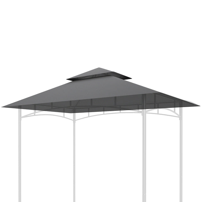 BBQ-Pavillon Ersatzdach 1,5 m x 2,4 m, dunkelgrau