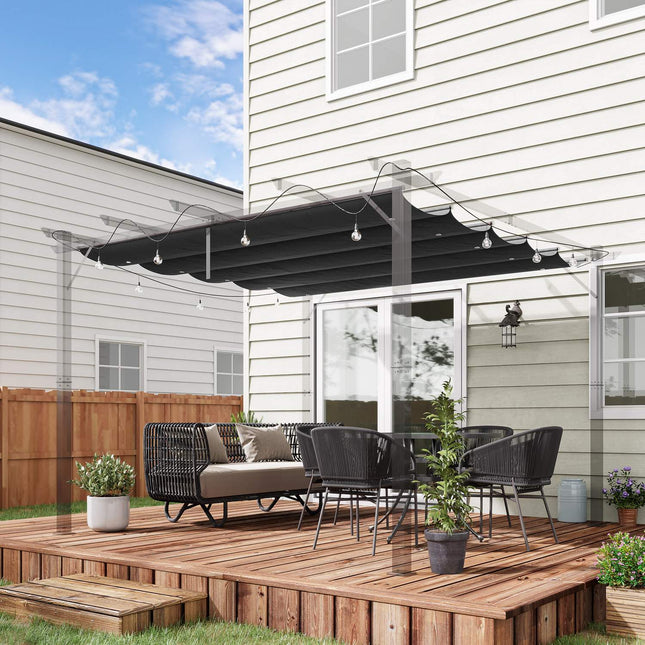 Pergola-Dachersatz 2,5x2,55m, dunkelgrau, wasserdicht