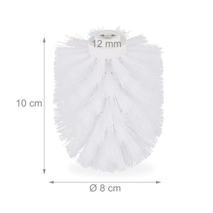 Tête de brosse de rechange pour brosse de toilette Lot de 9