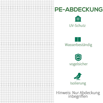 Greenhouse film - Tear-resistant, 600x300x200 cm, 12 windows