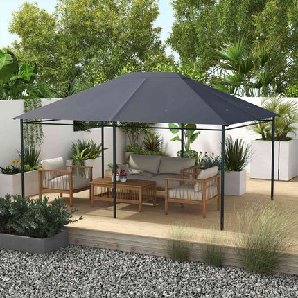 Pavillon Ersatzdach, 4x3m Wasserdicht UV30+ Polyester