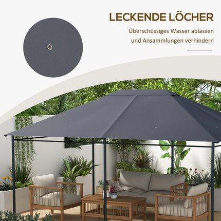 Pavillon Ersatzdach, 4x3m Wasserdicht UV30+ Polyester