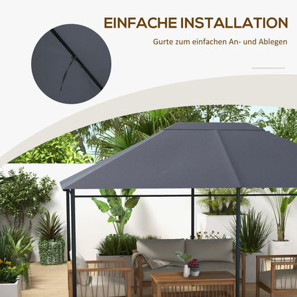 Pavillon Ersatzdach, 4x3m Wasserdicht UV30+ Polyester