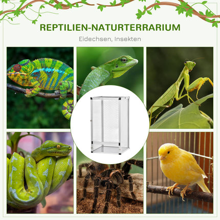 Reptilien-Zuchtbox - Aluminium, 45x45x80 cm