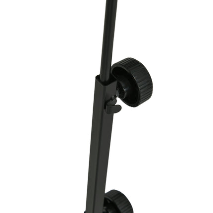 Support de lampe chauffante réglable pour reptiles, base à 4 fentes pour fils, acier noir