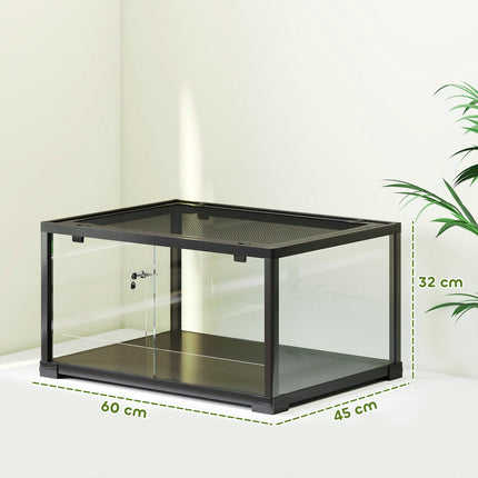 Reptile Vivarium, 86L, Sliding Doors, Secure, 60x45x32 cm