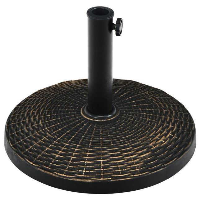 Sonnenschirmständer aus Harz mit 46 cm Durchmesser bronze