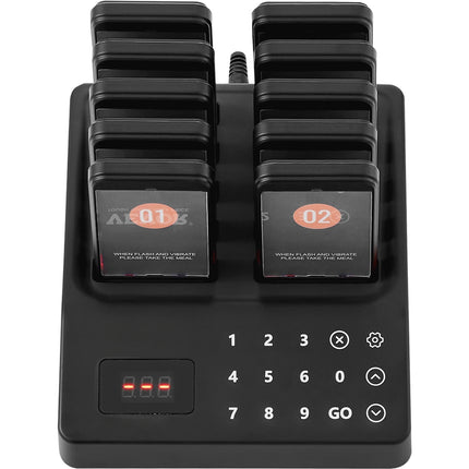 Restaurant Pager System – 10 Pagers, 400m, Vibrate & Flash