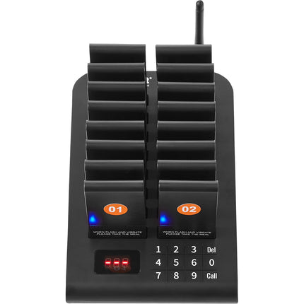 Restaurant Pager System, 16 Guest Pagers, 500m Range