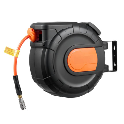 Retractable Air Hose Reel, 20 m 3/8 in, 300 PSI Auto Rewind